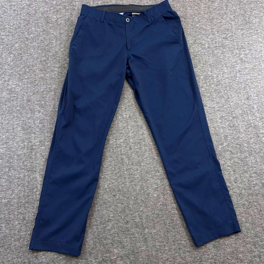 Under Armour Showdown Tapered Pant Mens 32x34 (meas 30x30) Navy 1309546-408 Golf